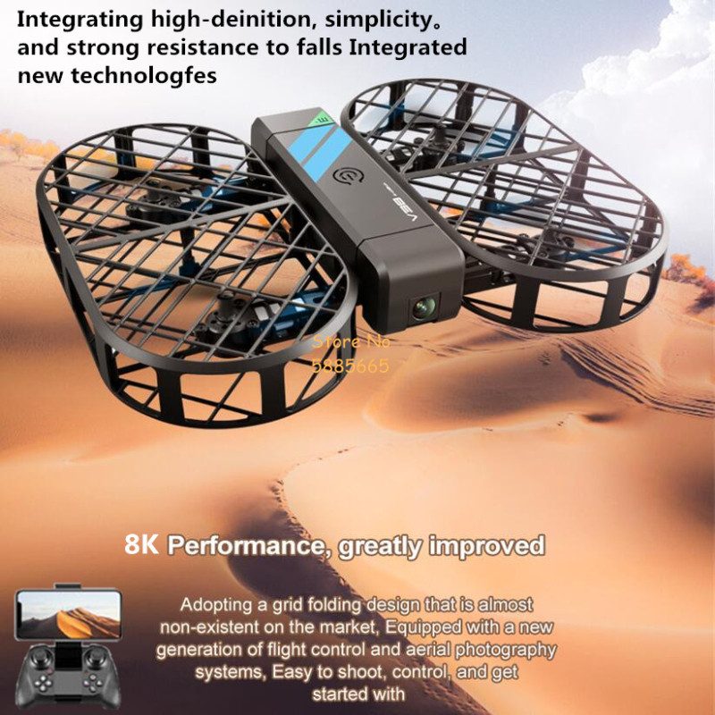 Drone Remote Controller Lanyard - 8K HD カメラ 360 ° 保護オプティカルフローローカリゼーション