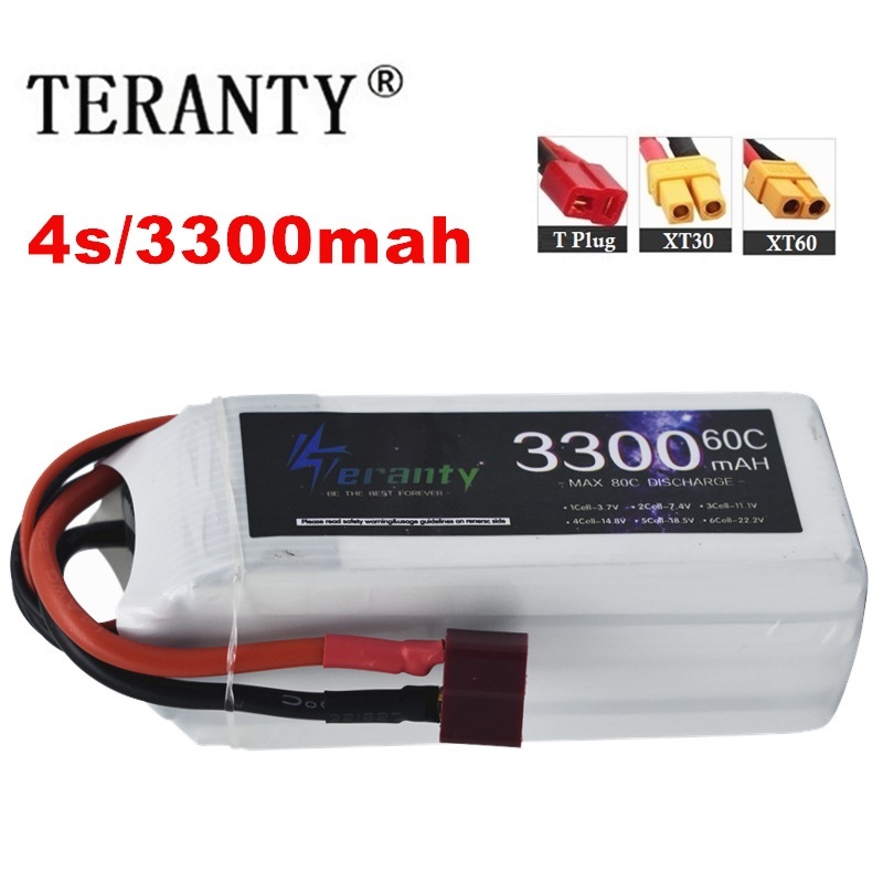 Drone Battery Adapter - Rc fpvレーシングドローン用の充電式バッテリー,xt60コネクタ付きクワッドコプター用バッテリー,4s,3300mah,60 c,14.8v