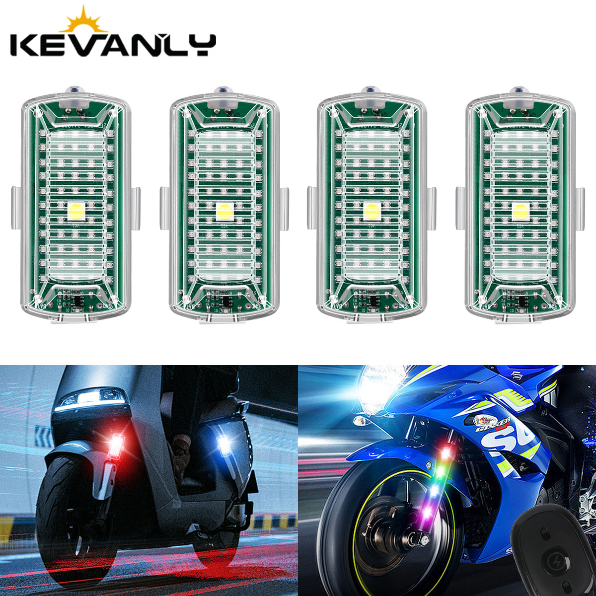 Drone Strobe Light - ワイヤレスリモコン LED ストロボライト マルチモード フラッシュ インジケーター
