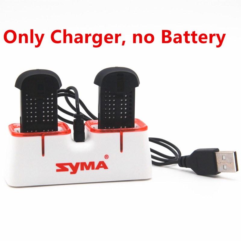 Drone Battery Charger - Syma X22 X22W ドローンバッテリー用デュアルUSB急速充電器 2in1充電ケース 過充電保護機能付き