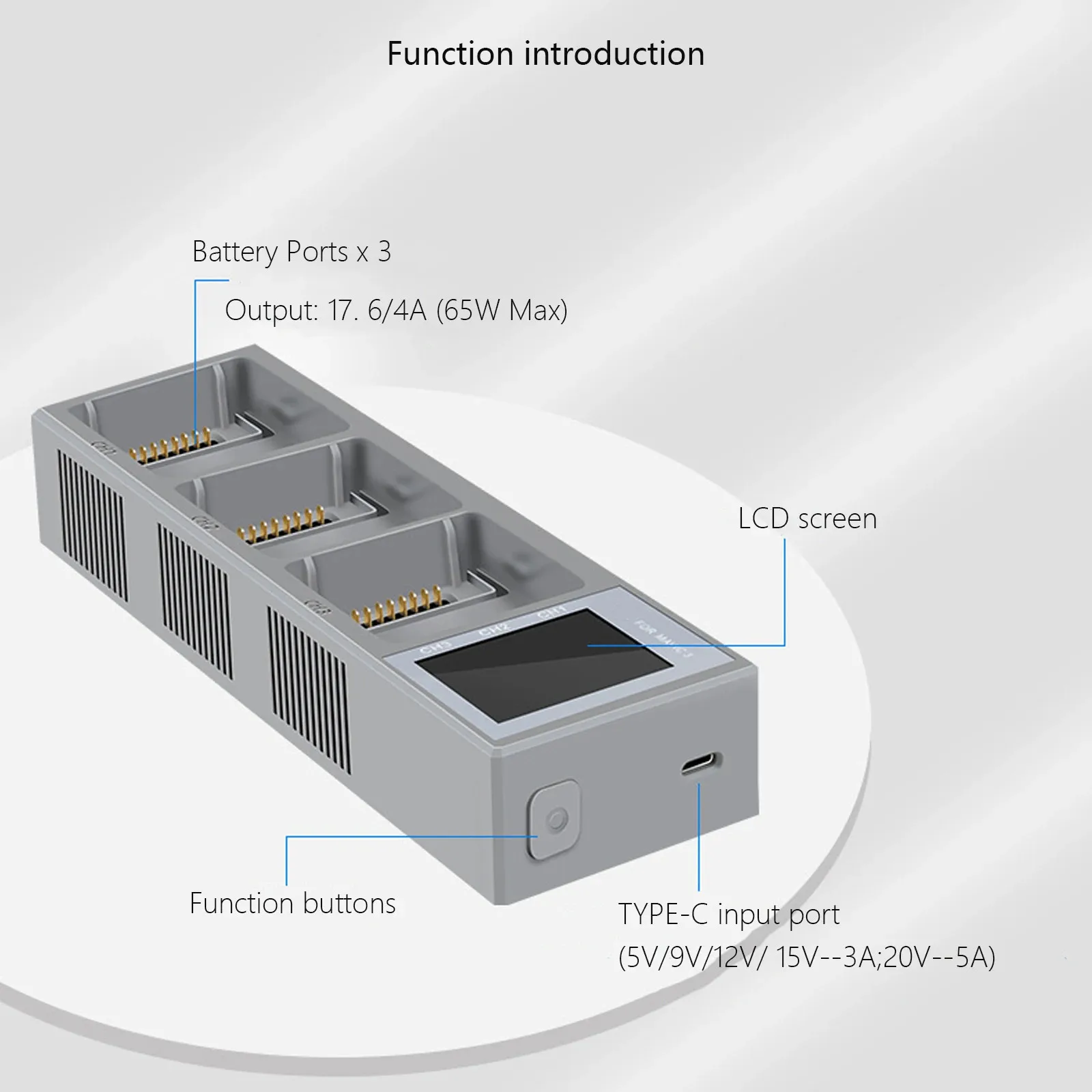 Mavic 3用3-in-1充電ハブ。デジタル表示画面付き。 - Drone Charging Hub のレビューと価格