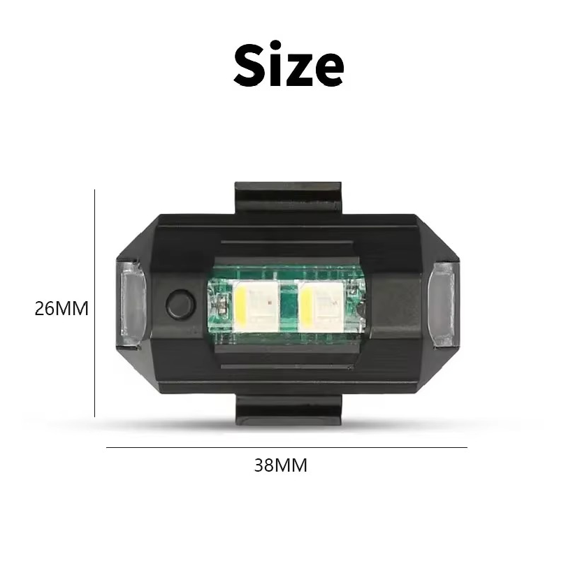 ユニバーサルLEDストロボライト バイク用衝突防止警告灯 U - Drone Strobe Light のレビューと価格
