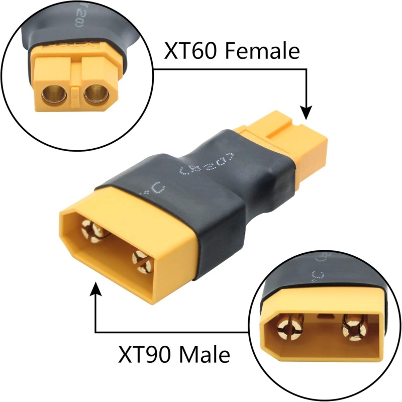 2個入り/1セット XT90 オス-メス - XT60 オス - Drone Battery Charger のレビューと価格