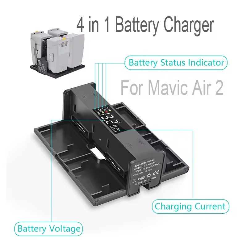 4 in 1 ポータブル折りたたみ充電ハブ Mavic Ai - Drone Charging Hub のレビューと価格