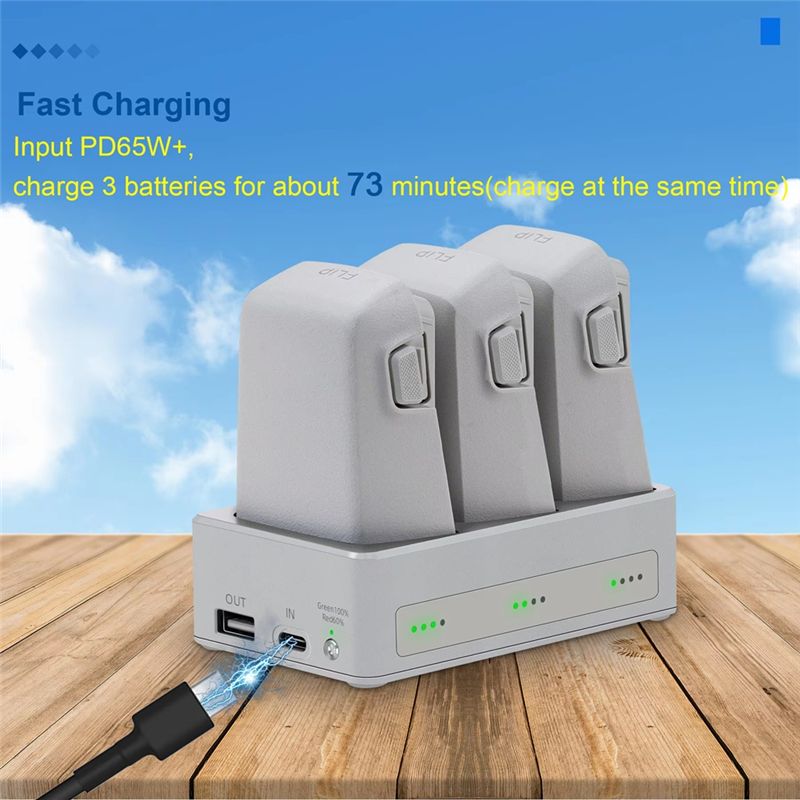 B92B DJI Flip用3ウェイ充電ハブ、DJI Fli - Drone Charging Hub のレビューと価格