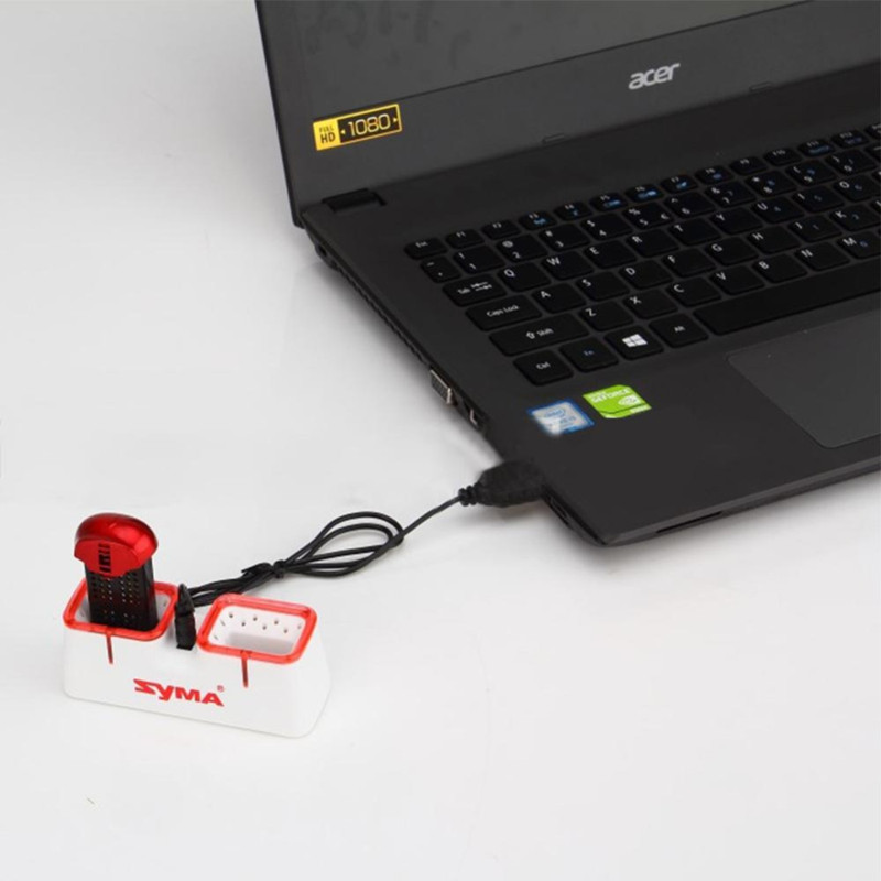 Syma X22 X22W ドローンバッテリー用デュアルUS - Drone Battery Charger のレビューと価格