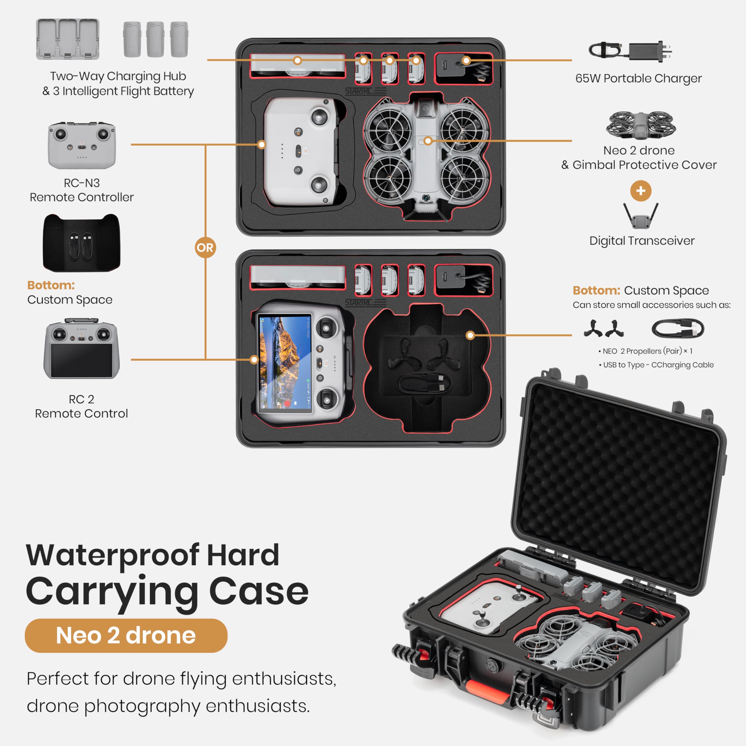 STARTRC DJI Neo 2ドローンアクセサリー用防水 - Drone Joystick Cover のレビューと価格